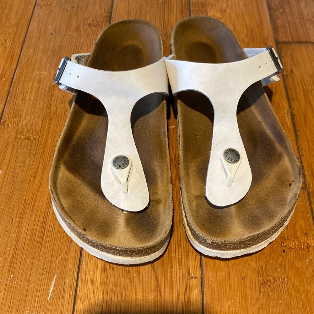 Kids White Birkenstock Sandal